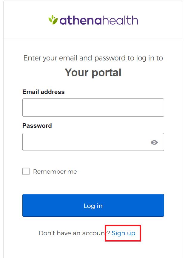 athena-patient-portal-signup